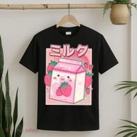 Cute Kawaii Japanese Strawberry Milk T-Shirt thumb 2