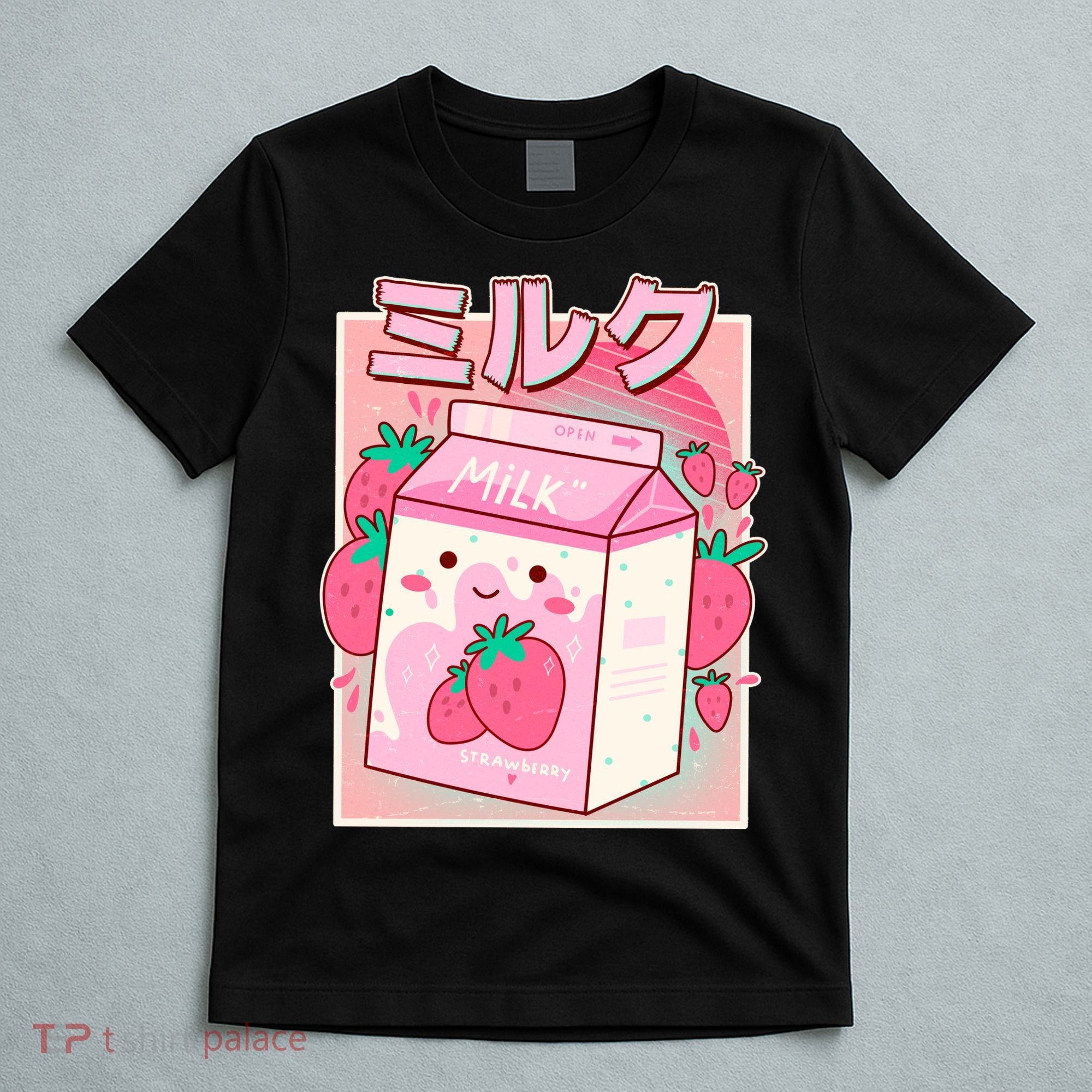 Cute Kawaii Japanese Strawberry Milk T-Shirt