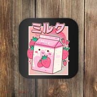 Cute Kawaii Japanese Strawberry Milk Coaster thumb 0