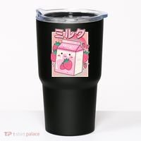 Cute Kawaii Japanese Strawberry Milk Tumbler thumb 0
