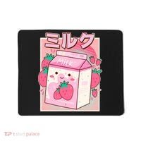 Cute Kawaii Japanese Strawberry Milk Mousepad thumb 0