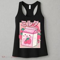 Cute Kawaii Japanese Strawberry Milk Women's Tank Top thumb 3