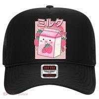 Cute Kawaii Japanese Strawberry Milk Hat thumb 0