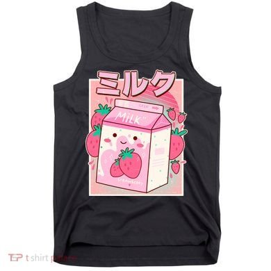 Cute Kawaii Japanese Strawberry Milk Tank Top