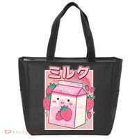 Cute Kawaii Japanese Strawberry Milk Tote Bag thumb 0