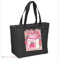 Cute Kawaii Japanese Strawberry Milk Tote Bag thumb 2