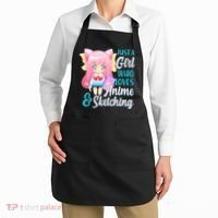 Cute Kawaii Just a Girl Who Loves Anime and Sketching Apron thumb 2