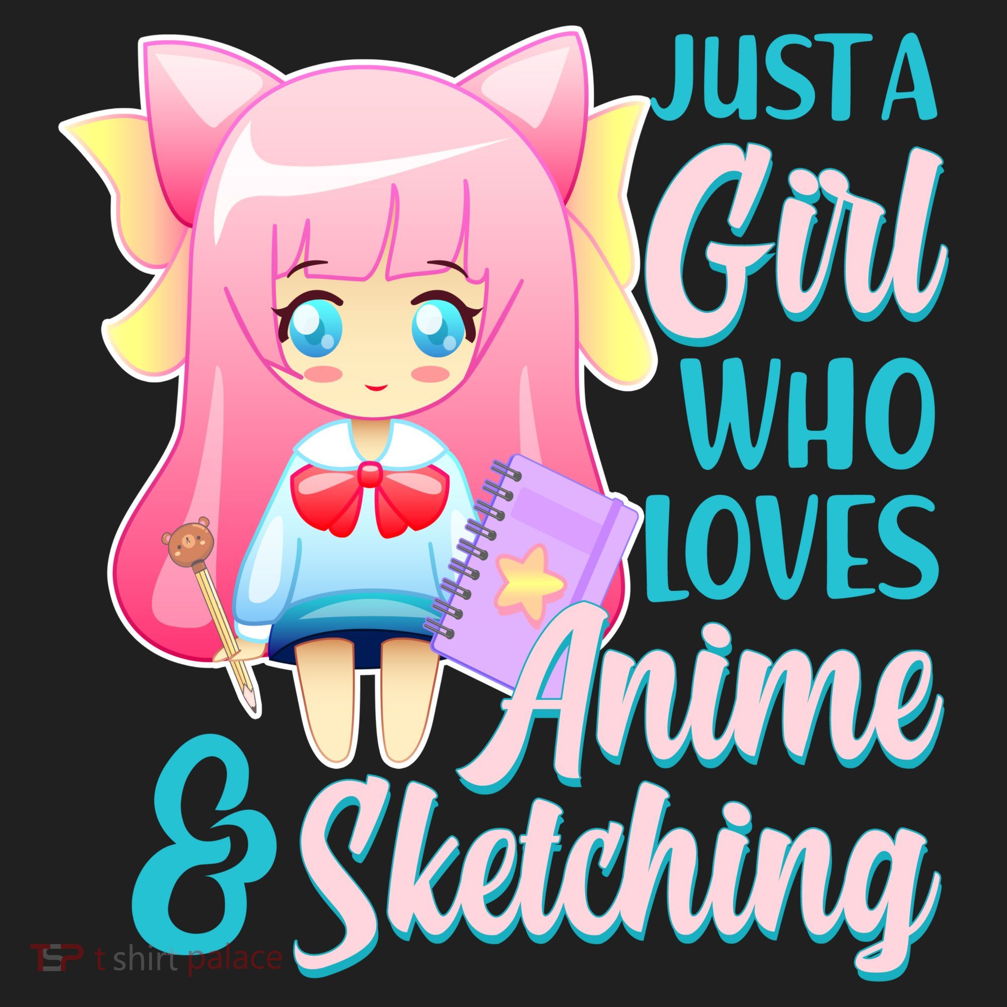 Cute Kawaii Just a Girl Who Loves Anime and Sketching Hat