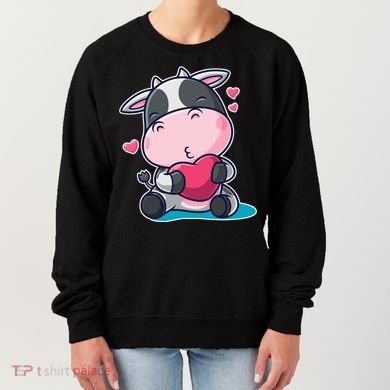 Cute Kawii Cow Hearts Women's Sweatshirt