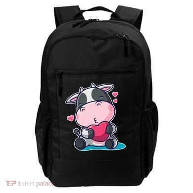 Cute Kawii Cow Hearts Backpack