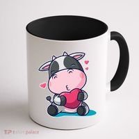 Cute Kawii Cow Hearts Coffee Mug thumb 1