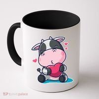 Cute Kawii Cow Hearts Coffee Mug thumb 0