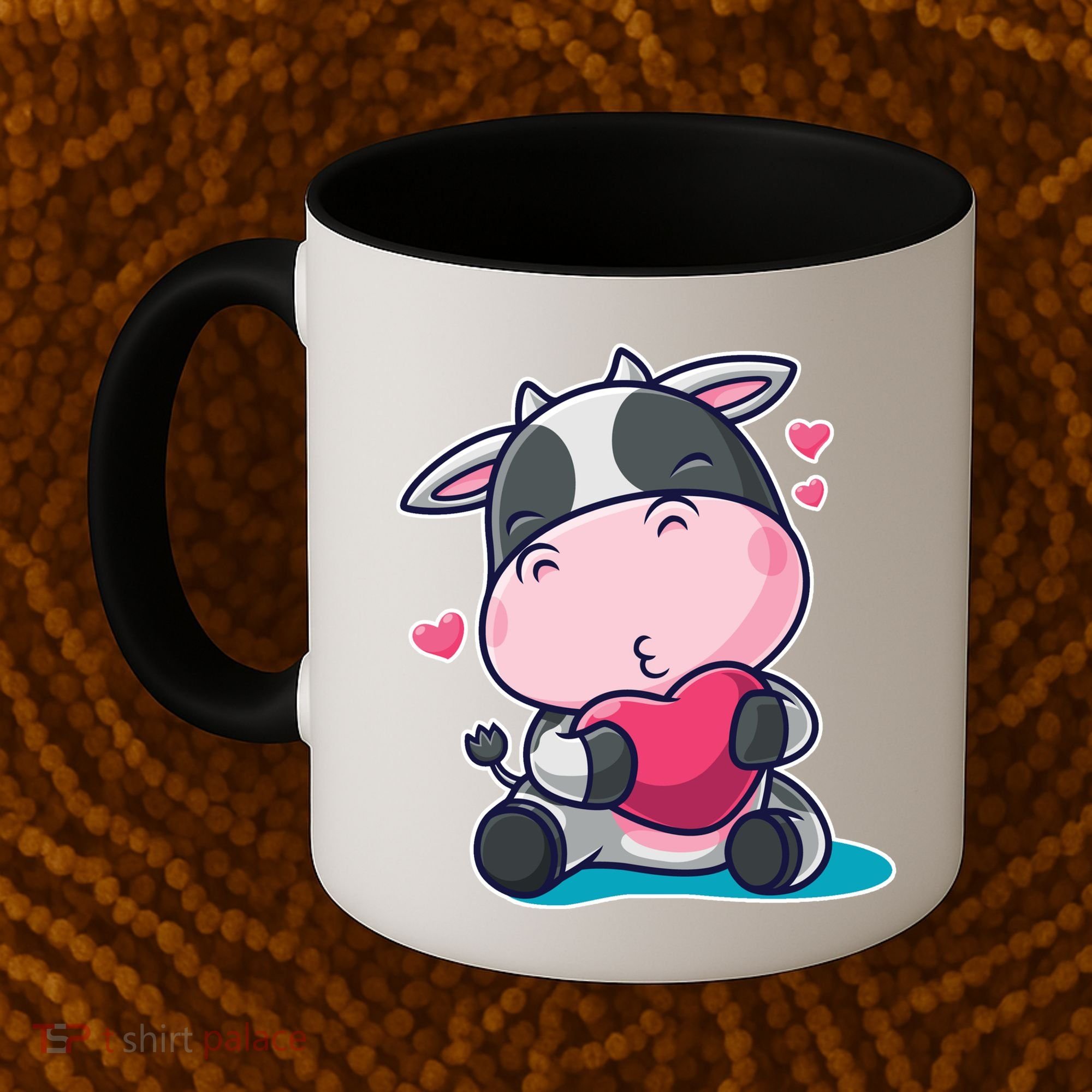 Cute Kawii Cow Hearts Coffee Mug
