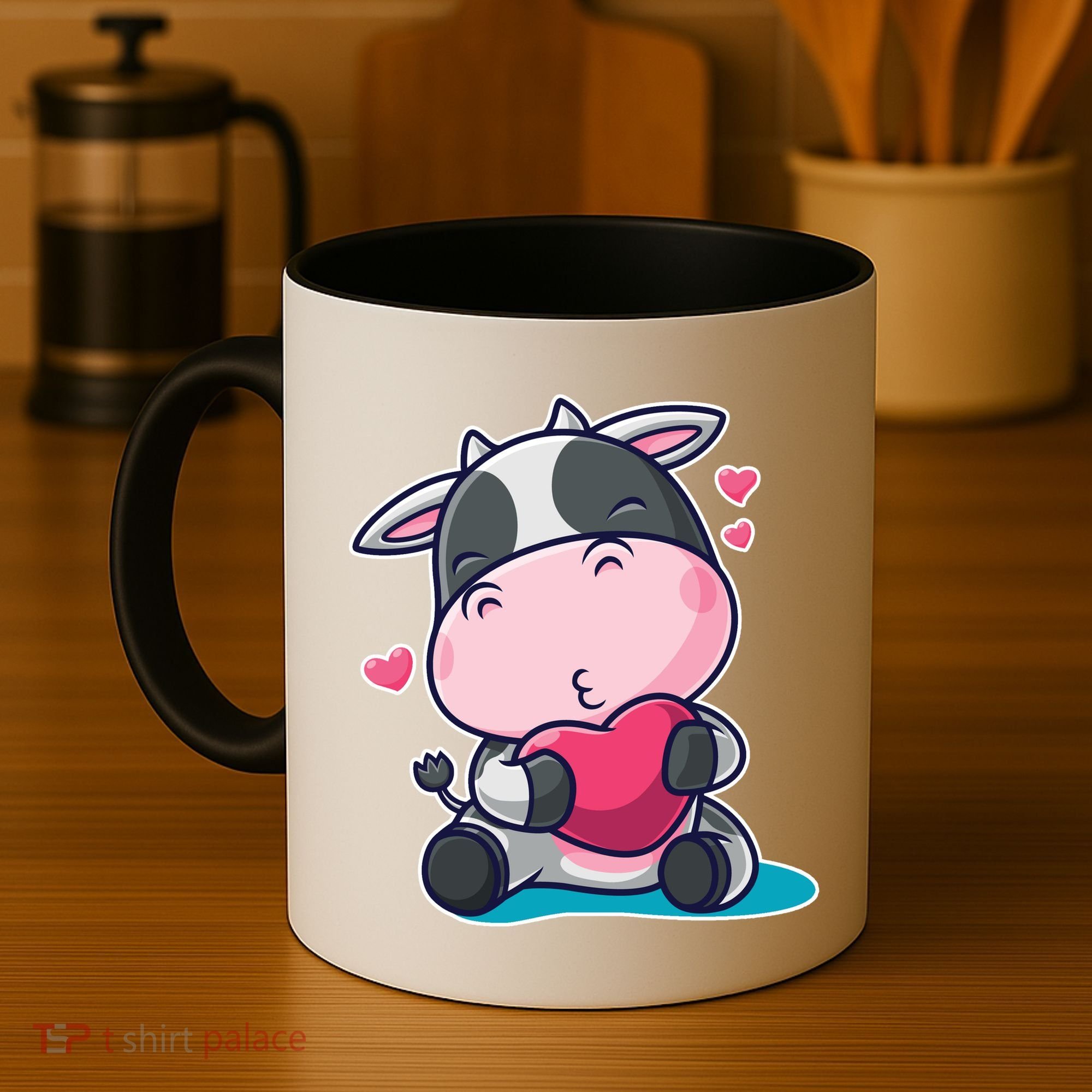 Cute Kawii Cow Hearts Coffee Mug