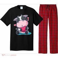 Cute Kawii Cow Hearts Pajama Set thumb 0