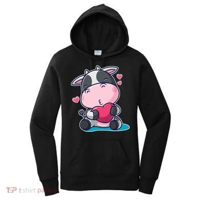 Cute Kawii Cow Hearts Women's Hoodie