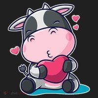 Cute Kawii Cow Hearts Hat thumb 2