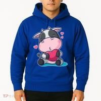 Cute Kawii Cow Hearts Hoodie thumb 2