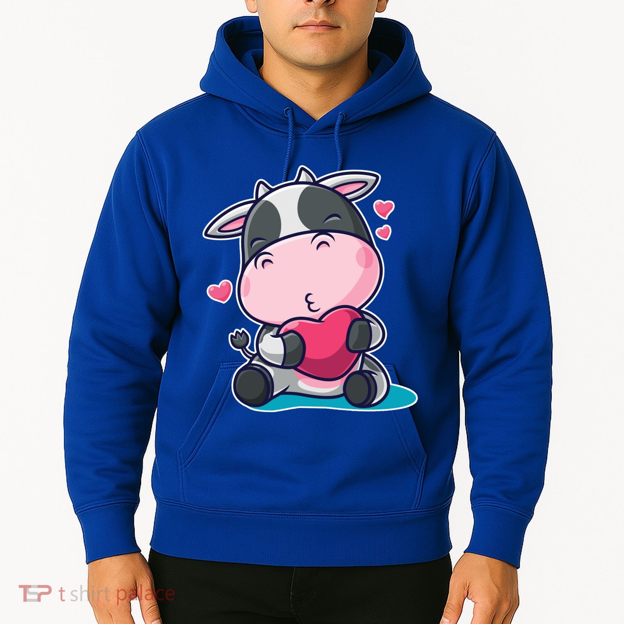 Cute Kawii Cow Hearts Hoodie