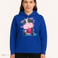 Cute Kawii Cow Hearts Hoodie thumb 5