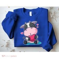 Cute Kawii Cow Hearts Sweatshirt thumb 2
