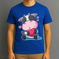 Cute Kawii Cow Hearts T-Shirt thumb 3