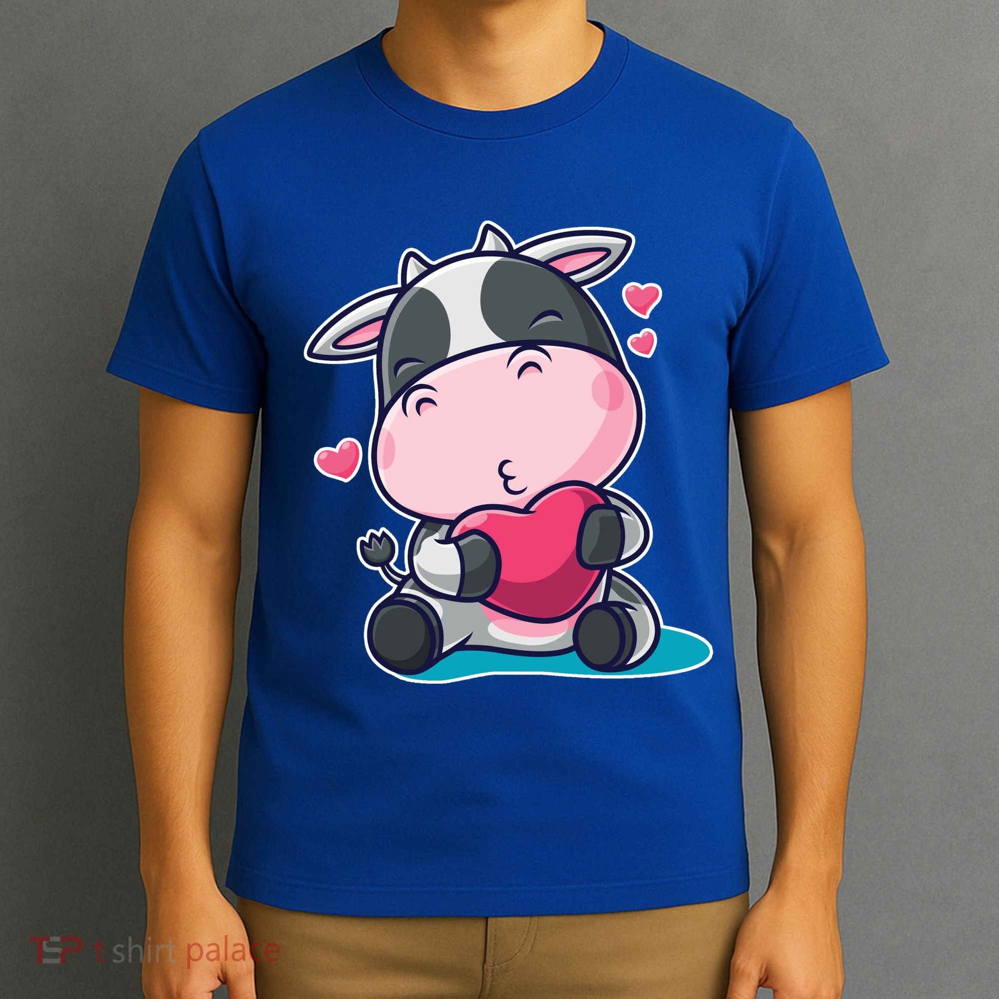 Cute Kawii Cow Hearts T-Shirt