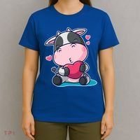 Cute Kawii Cow Hearts T-Shirt thumb 4
