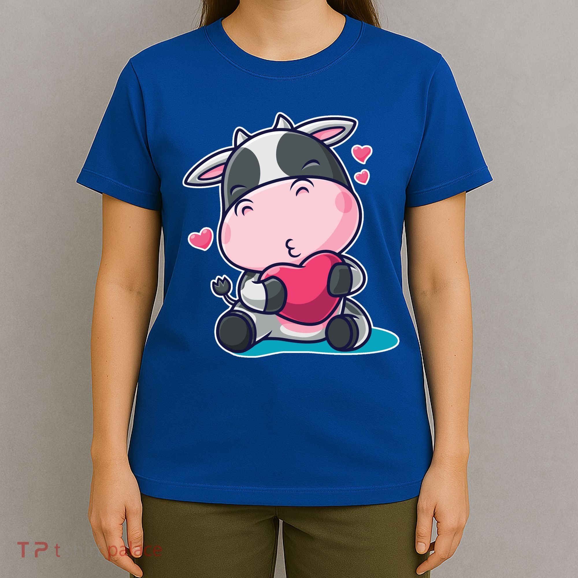 Cute Kawii Cow Hearts T-Shirt