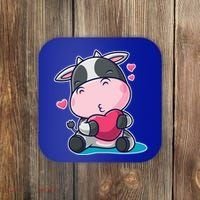 Cute Kawii Cow Hearts Coaster thumb 0