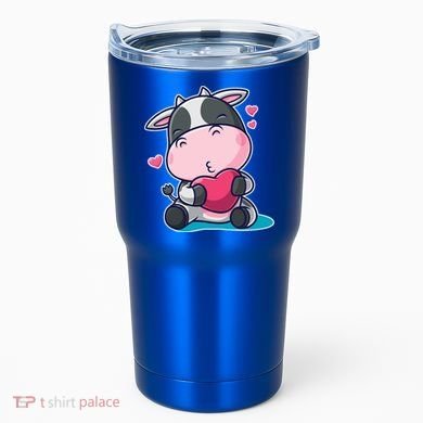 Cute Kawii Cow Hearts Tumbler