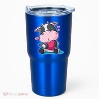 Cute Kawii Cow Hearts Tumbler thumb 0