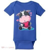 Cute Kawii Cow Hearts Baby Bodysuit thumb 0