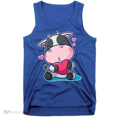 Cute Kawii Cow Hearts Tank Top
