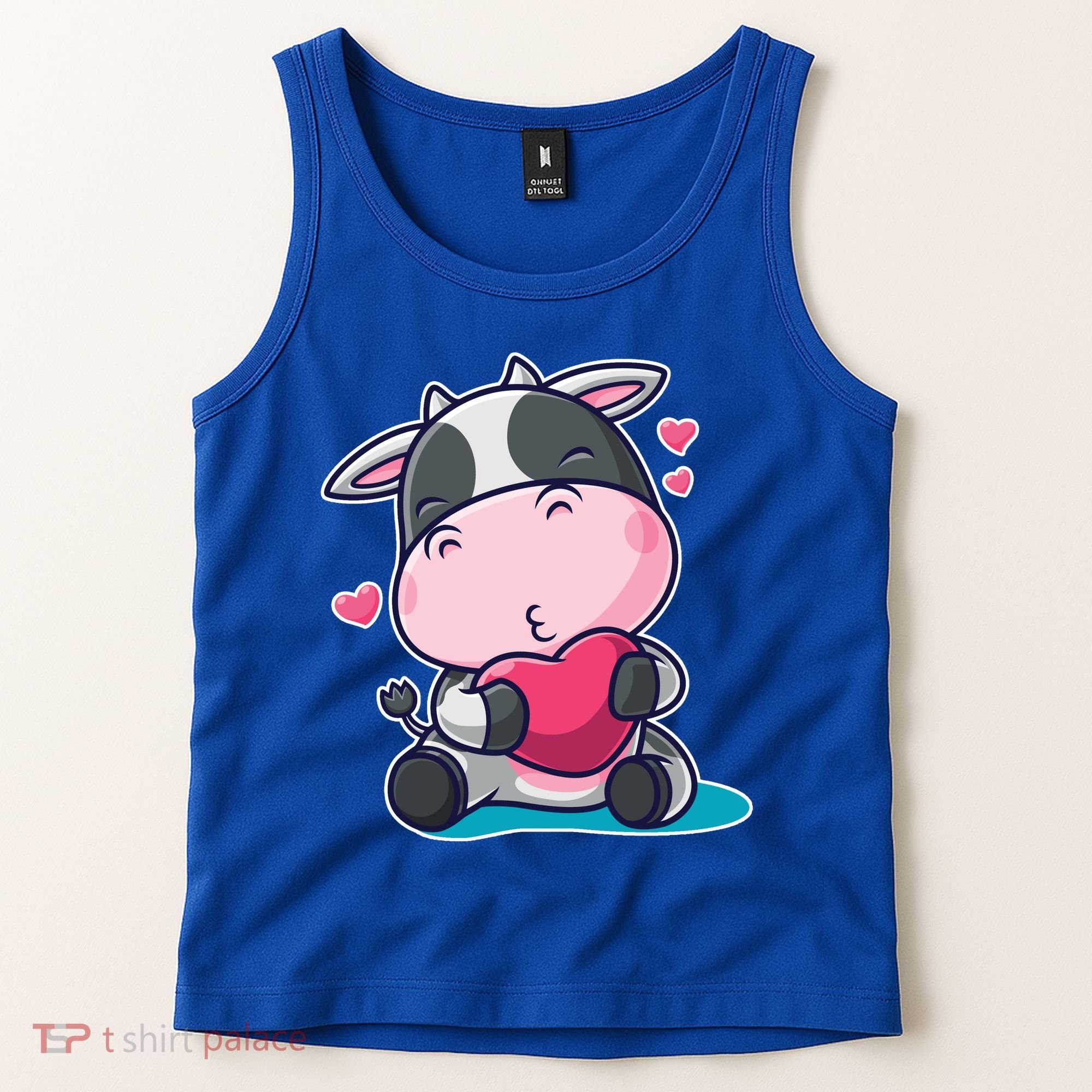 Cute Kawii Cow Hearts Tank Top