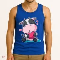Cute Kawii Cow Hearts Tank Top thumb 3