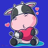 Cute Kawii Cow Hearts Tank Top thumb 6