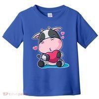 Cute Kawii Cow Hearts Toddler T-Shirt thumb 0