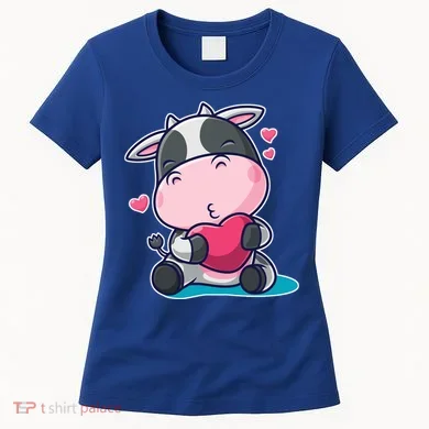 Cute Kawii Cow Hearts Women's T-Shirt