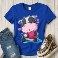 Cute Kawii Cow Hearts Women's T-Shirt thumb 3