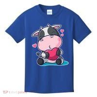 Cute Kawii Cow Hearts Kids T-Shirt thumb 0