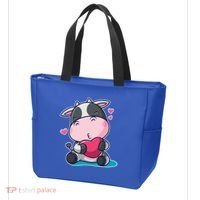 Cute Kawii Cow Hearts Tote Bag thumb 3