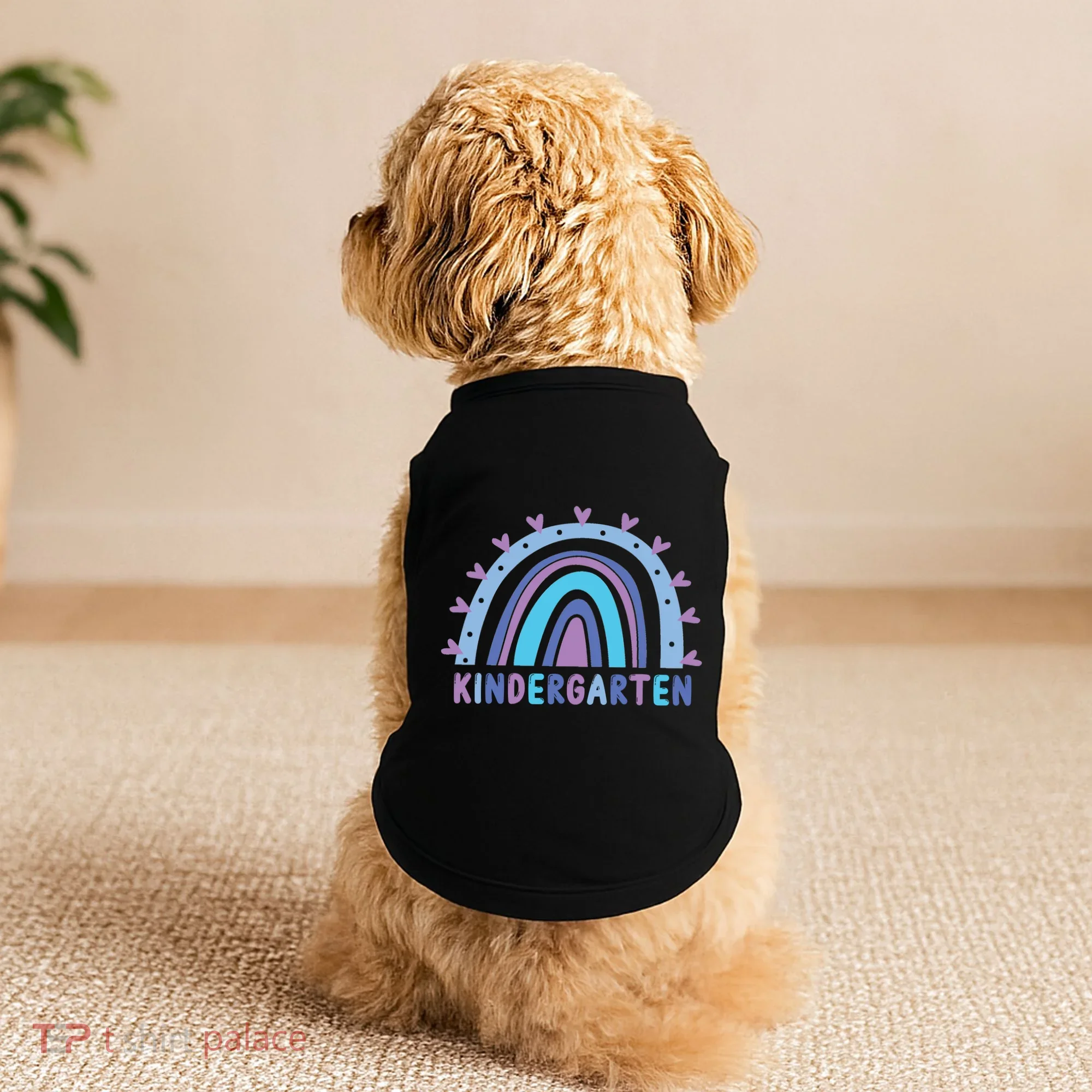 Cute Kindergarten Rainbow Doggie Tank