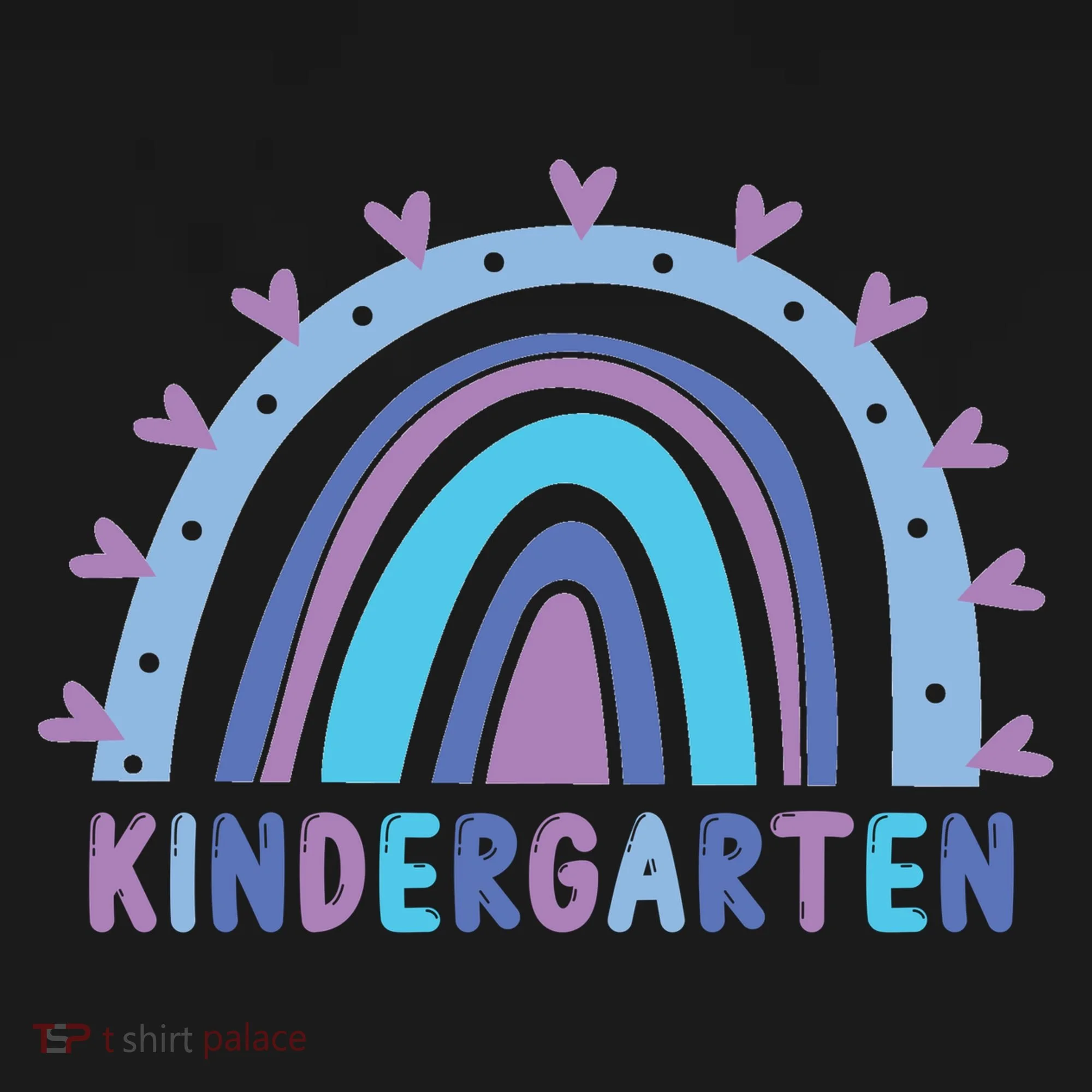 Cute Kindergarten Rainbow Doggie Tank