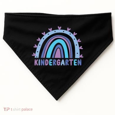 Cute Kindergarten Rainbow USA-Made Doggie Bandana