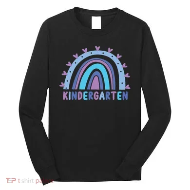 Cute Kindergarten Rainbow Long Sleeve Shirt