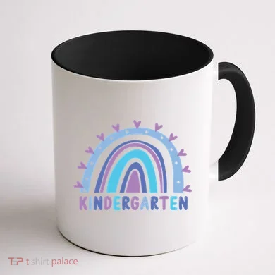 Cute Kindergarten Rainbow Coffee Mug back