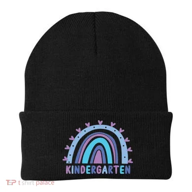 Cute Kindergarten Rainbow Beanie
