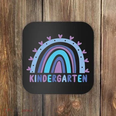 Cute Kindergarten Rainbow Coaster