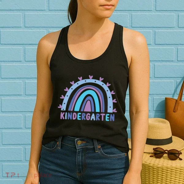 Cute Kindergarten Rainbow Women's Tank Top